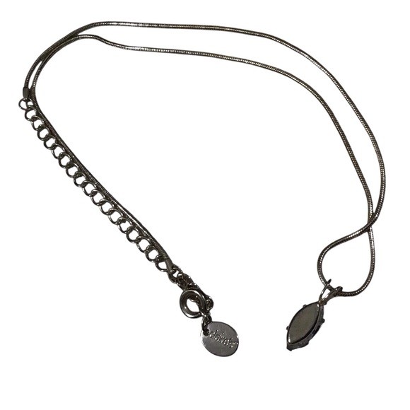 2 Claires Necklaces Austrian Crystals Cubic Zirconia Silver Tone Chain Jewelry - Picture 11 of 13